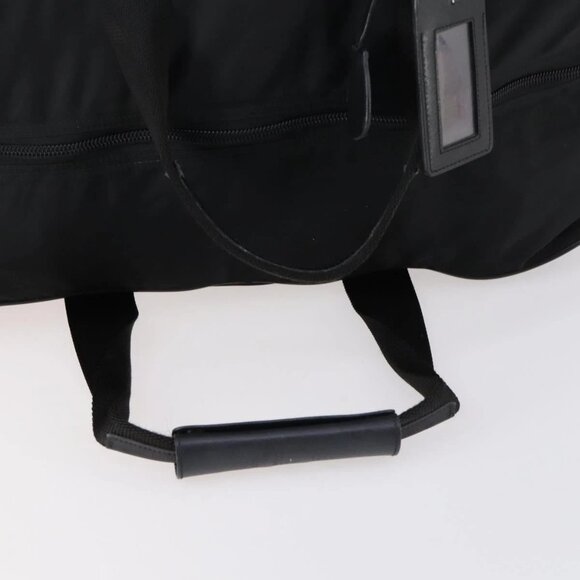 PRADA Boston Bag Nylon Black Silver Auth 144179 - Picture 8 of 16